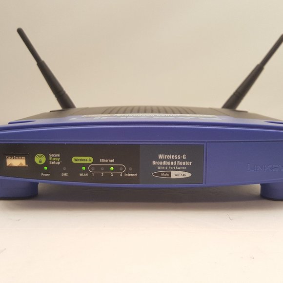 LINKSYS Wireless-G Broadband Router w/ 4 Port Switch & SES | WRT54G v 5 - Picture 1 of 6